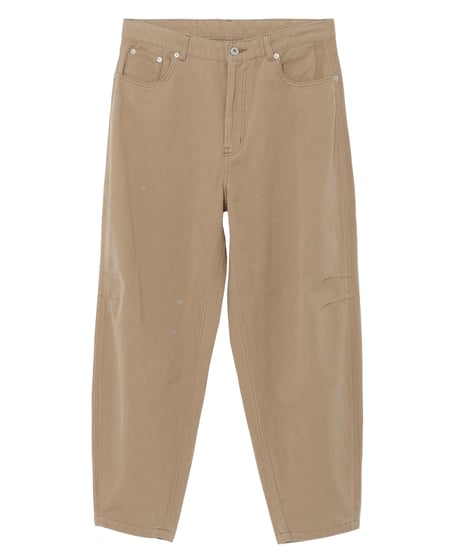 Frost-Fade Painted Barrel Chino Pants IVORY
