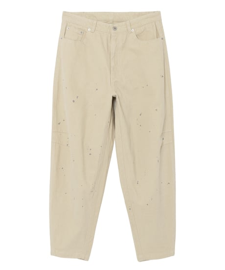 Frost-Fade Painted Barrel Chino Pants IVORY