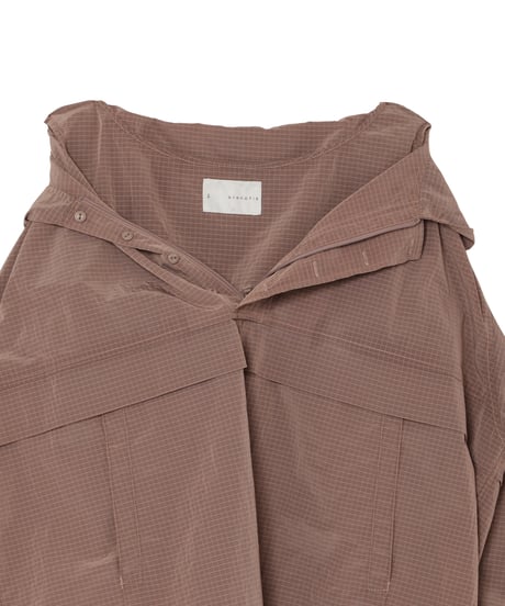 Water-Repellent Mini Ripstop Large-Vent Anorak PINK