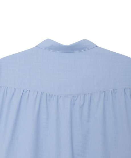 Supima Tech Broadcloth Gathered Shirt NAVY