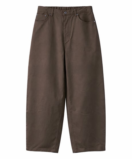 Clear Twill Crescent Wide 5-Pocket Trousers NAVY