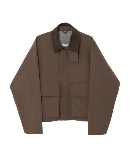 Bonded Wool-Nylon Heat-Retaining Vent Blouson BROWN