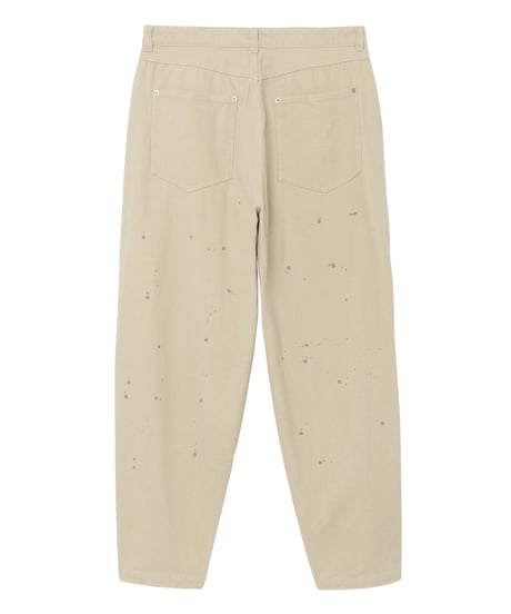 Frost-Fade Painted Barrel Chino Pants IVORY