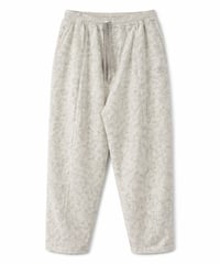 Batik-Dyed Layered Tuck Crescent Sweatpants OATMEAL