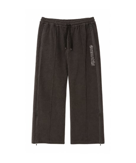 Napped Sweat Side-Slit Pants BROWN