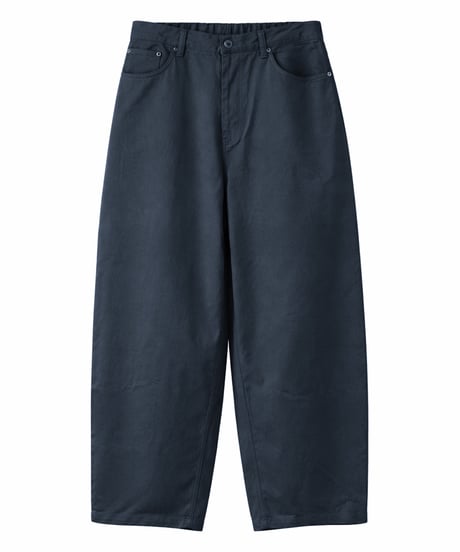 Clear Twill Crescent Wide 5-Pocket Trousers NAVY