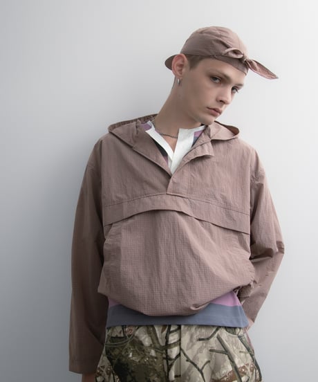 Water-Repellent Mini Ripstop Large-Vent Anorak PINK