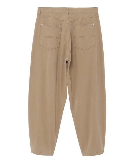 Frost-Fade Painted Barrel Chino Pants IVORY