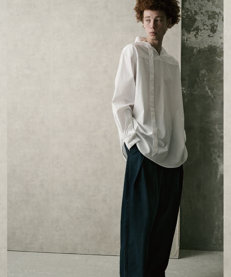 Cut-out Slit Back Ribbon Big Shirts STRIPE