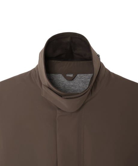 Bonded Wool-Nylon Heat-Retaining Vent Blouson BROWN