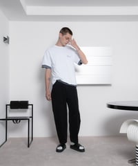 Frost-Fade Painted Barrel Chino Pants BLACK