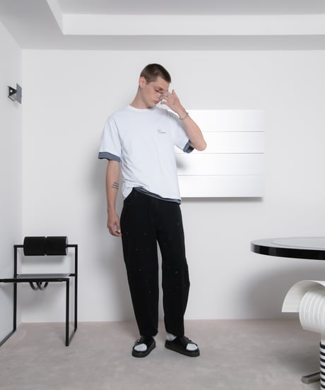 Frost-Fade Painted Barrel Chino Pants IVORY