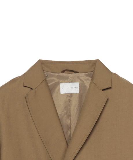 High Twist Wool Twill Semi-double Jacket CAMEL