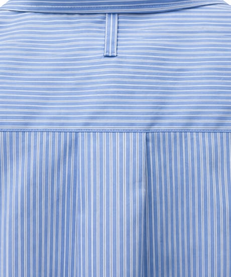 High-Count Cotton Armband-Scarf Shirt NAVY