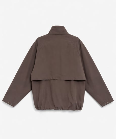 Heat-Retaining Bonded Wool-Nylon Half-Zip Pullover BLACK