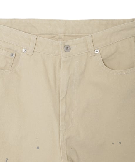 Frost-Fade Painted Barrel Chino Pants IVORY