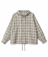 Tech Check Hooded Ventilation Shirt BEIGE