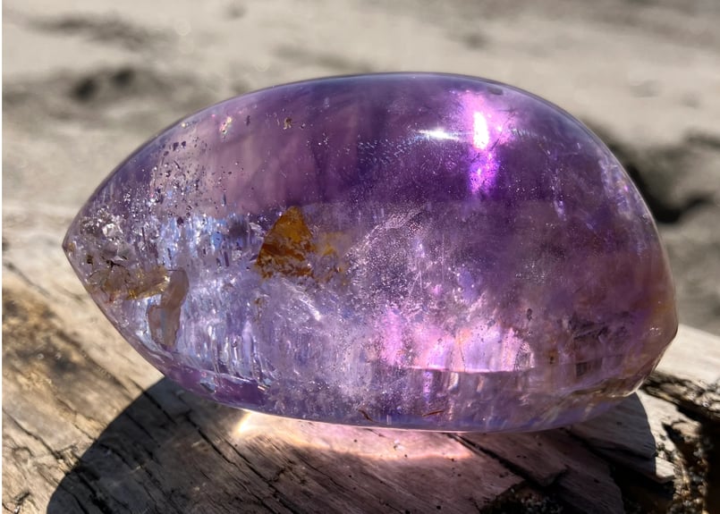 アメジスト 水入り・クォーツinクォーツ 雫型 ブラジル産 | mira Earth