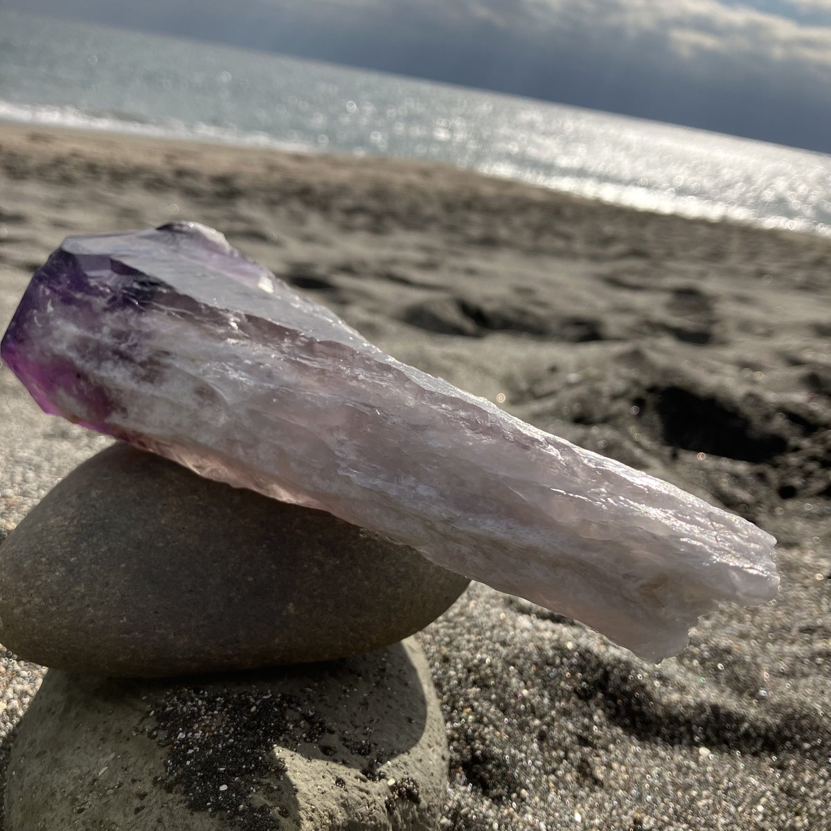 【A】ブラジル産ハイクオリティAmethyst✴︎アメジストアゲートハートシェイプ アメジスト 天然ワンド ブラジル バイーア産 | mira Earth