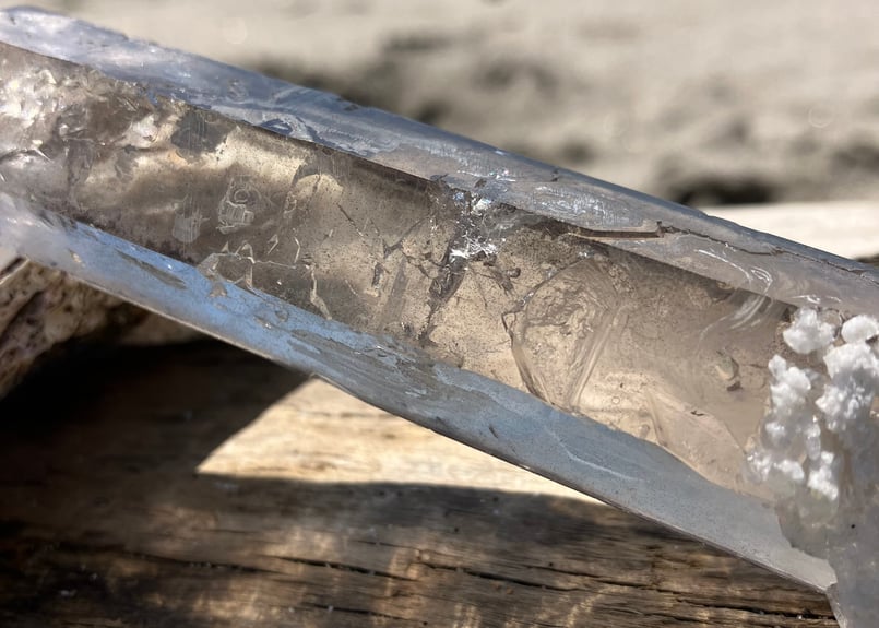 スモーキークォーツ レーザー水晶 ブラジル ディアマンティーナ産