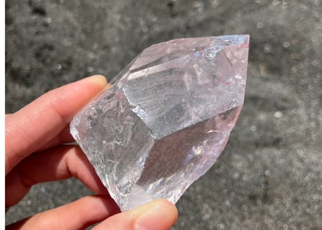 ヒマラヤン水晶　ハーフポリッシュ　B