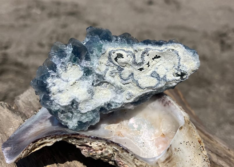 最高品質】希少！ヤオガンシャンブルーフローライト⭐️N102 最高品質