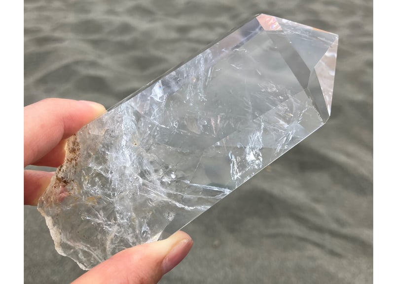 シンギング クリアクォーツ ポイント ブラジル ミナスジェライス州産