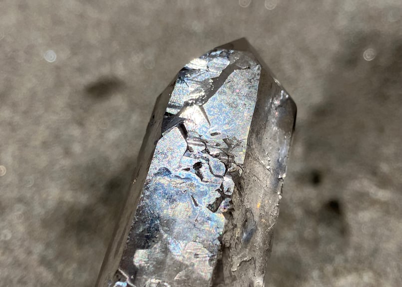 スモーキークォーツ レーザー水晶 ブラジル ディアマンティーナ産