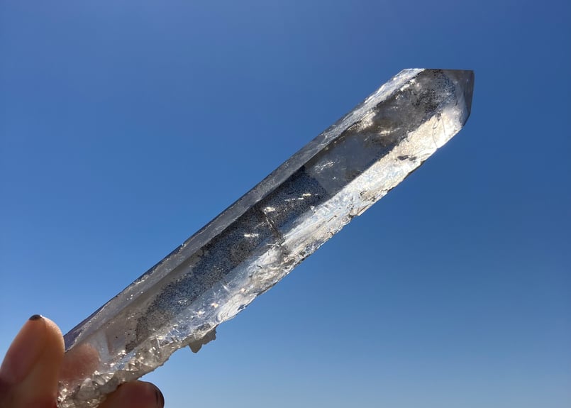 スモーキークォーツ レーザー水晶 ブラジル ディアマンティーナ産