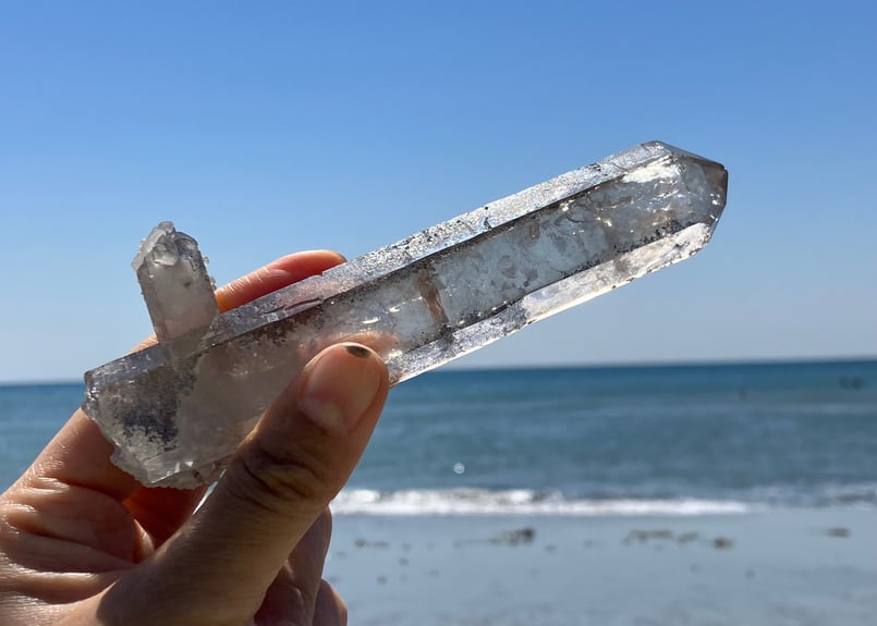 スモーキークォーツ レーザー水晶 ブラジル ディアマンティーナ産