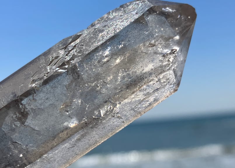 スモーキークォーツ レーザー水晶 ブラジル ディアマンティーナ産