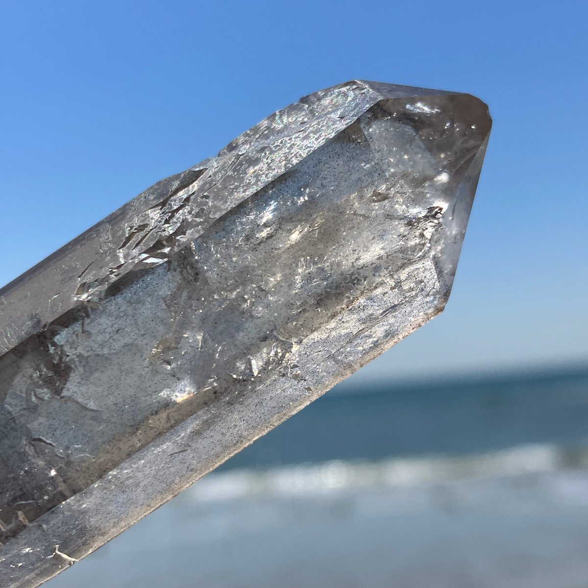 スモーキークォーツ レーザー水晶 ブラジル ディアマンティーナ産