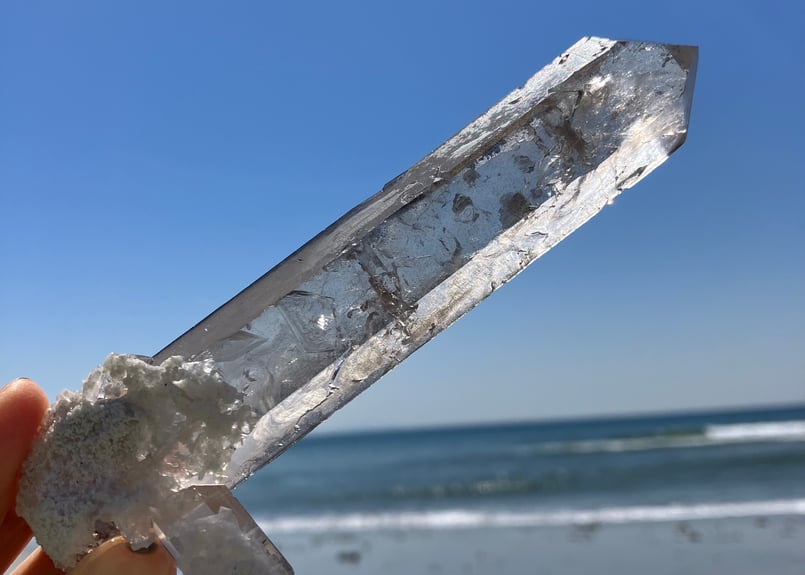 スモーキークォーツ レーザー水晶 ブラジル ディアマンティーナ産