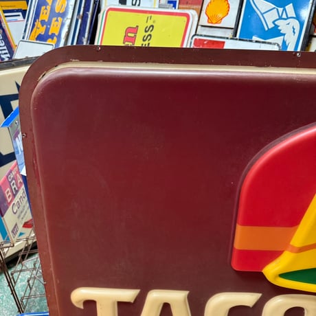 Vintage Taco Bell ドライブスルー 大型プラスチックサイン T-1