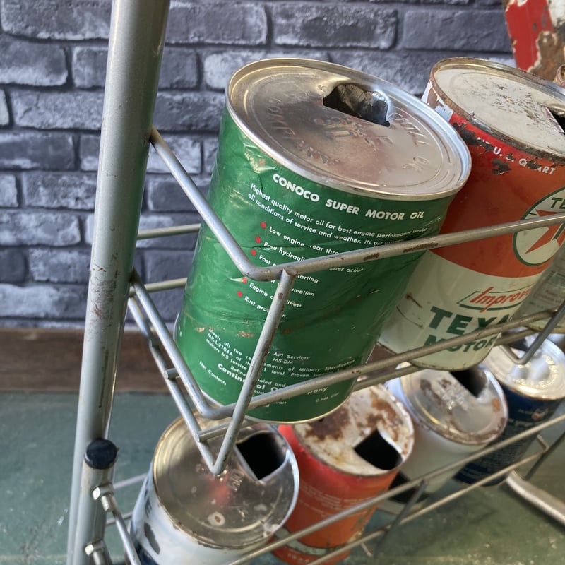 ビンテージ　オイル缶　ディスプレイ ヴィンテージ オイル缶 BIG MOTOR OIL CAN WARDS Vitalized