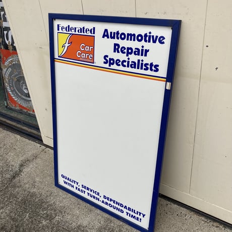 Federated Car Care　ヴィンテージ　ホワイトボード　14-474