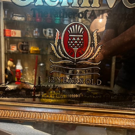 Vintage  The Glenlivet パブミラー　18-240
