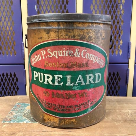 John P.Squire&Company ヴィンテージ ラード缶