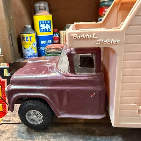 Vintage Buddy L Stables Horse Transport Trailer ミニカー 16-294