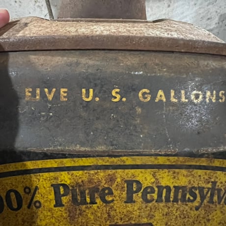 Vintage PENNZOIL OIL CAN 19-158