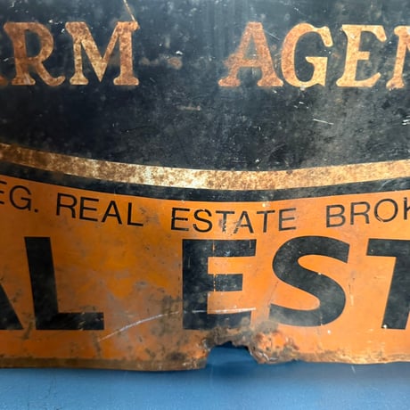Vintage UNITED FARM AGENCY 両面看板 20-226