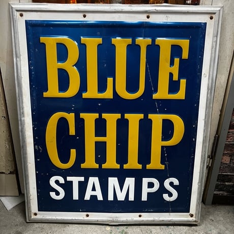 Vintage BLUE CHIP STAMPS SIGN 17-350