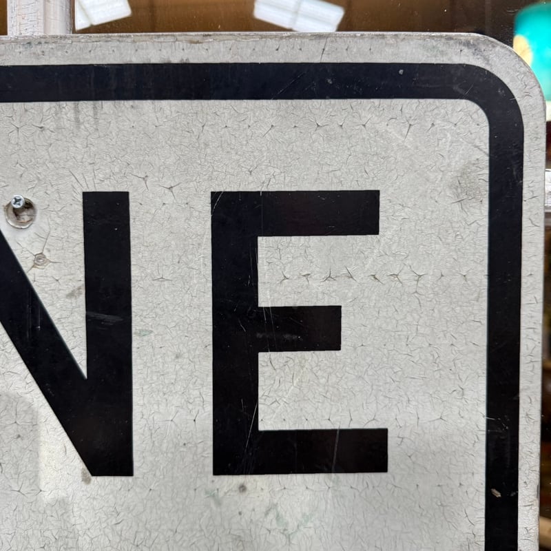 ONE WAY 看板 ロードサイン ビンテージ ONE WAY ワンウェイ 特大サイズ 看板 ロードサイン