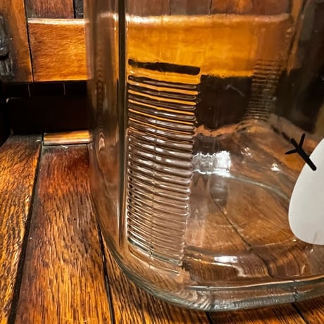 Vintage SNOWMAN GLASS JAR 10-269