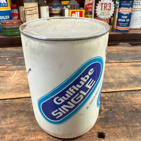 Vintage Gulflube SINGLE オイル缶 16-c-91