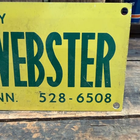 Vintage WEBSTER&WEBSTER 小型看板 19-108-143