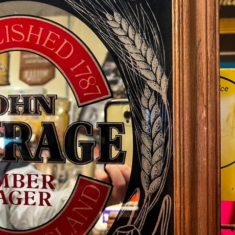 Vintage パブミラー JOHN COURAGE BEER 19-47