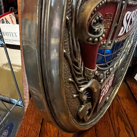 Vintage SCHLITZ Beer プラスチック看板 17-337