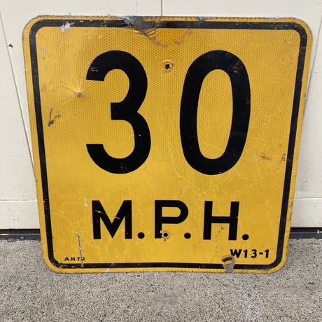 ヴィンテージ　ロードサイン　道路標識　15-295-16