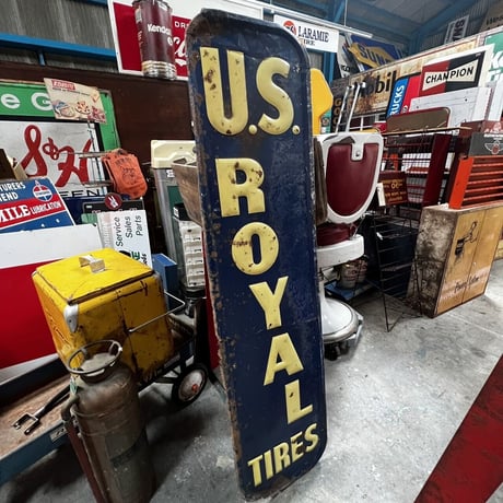 ヴィンテージ　US ROYAL TIRES SIGN　16-263